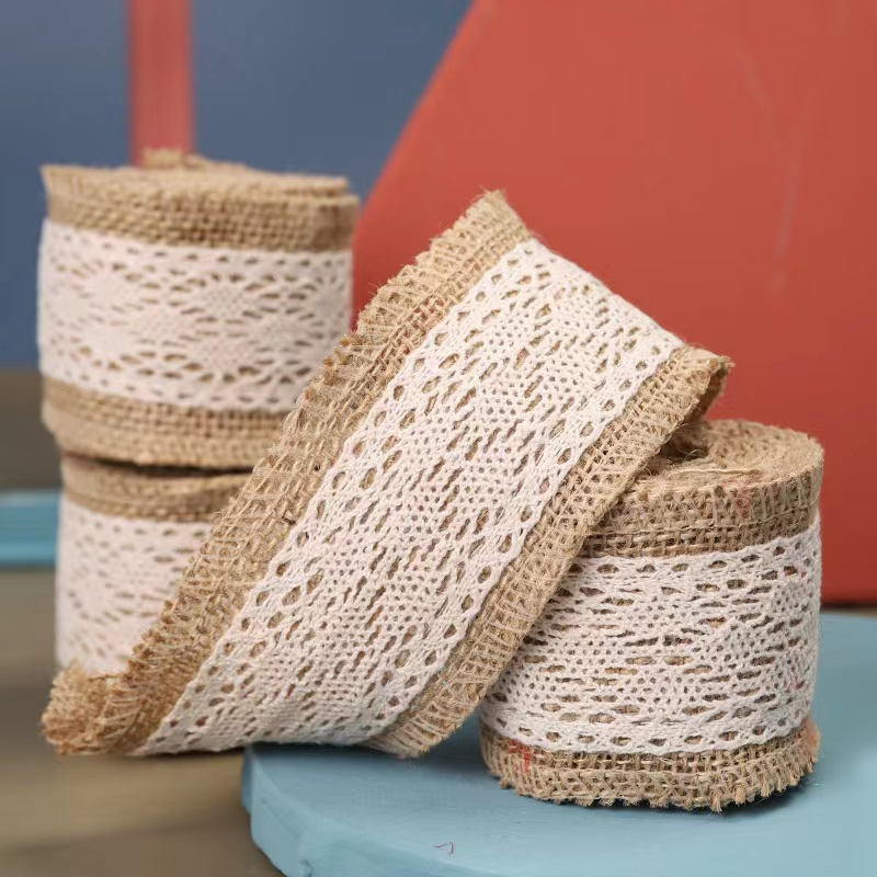 Diy Jute Cotton Edge bing Hessian Decorative Belt Temu