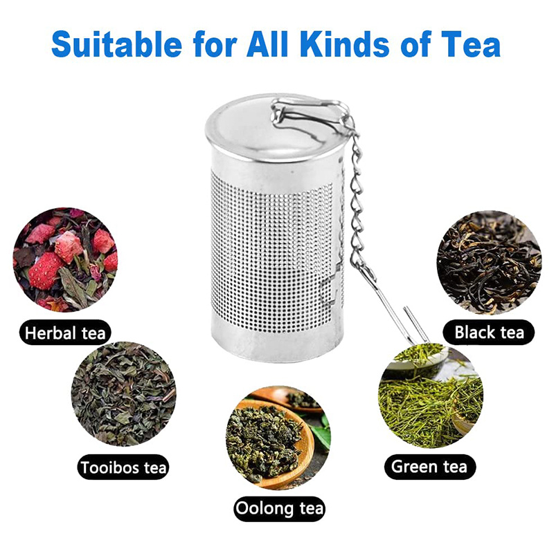 1pc stainless steel tea filter with hook keep   leaves from leaking and your cup clean details 1