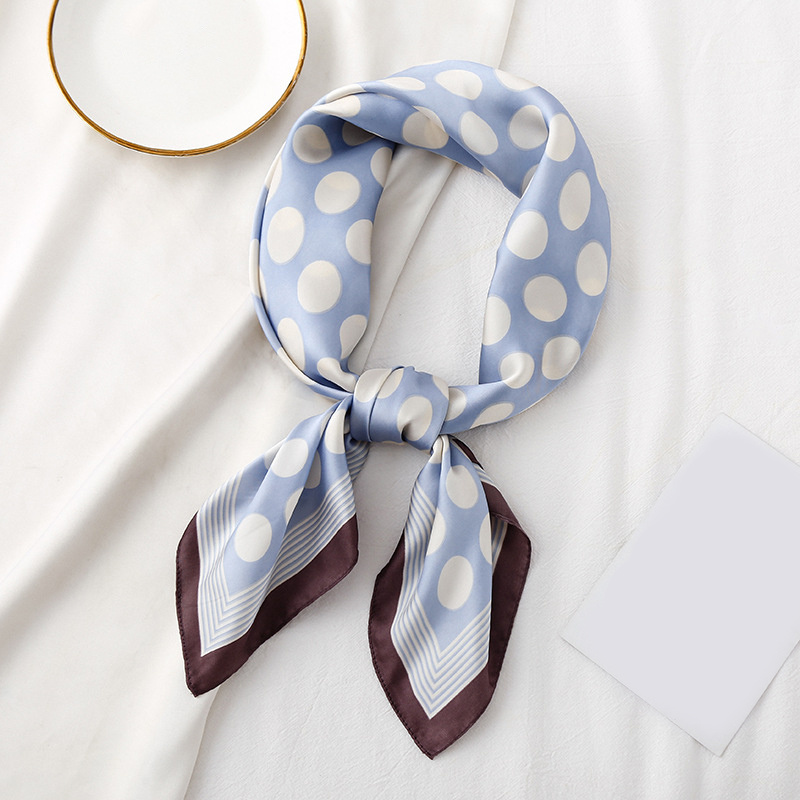 Silk Feeling Head Scarf for Women Lightweight Square Bandanas