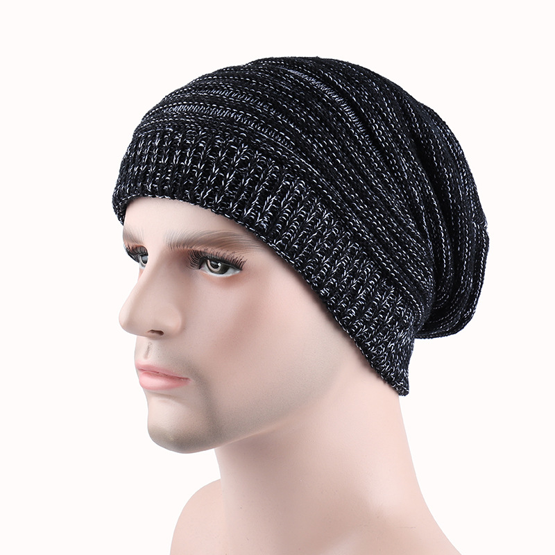 Mens Winter Vintage Soft Cozy Oversized Warm Knit Skull Beanies ...