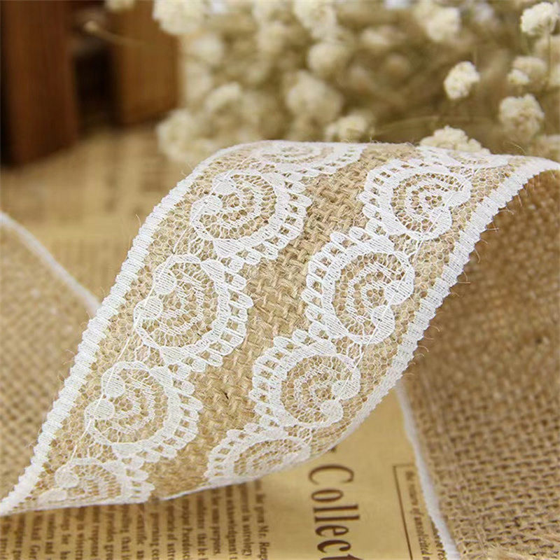 Jute Lace Burlap Decorative Lace Sewing Decoration Christmas - Temu