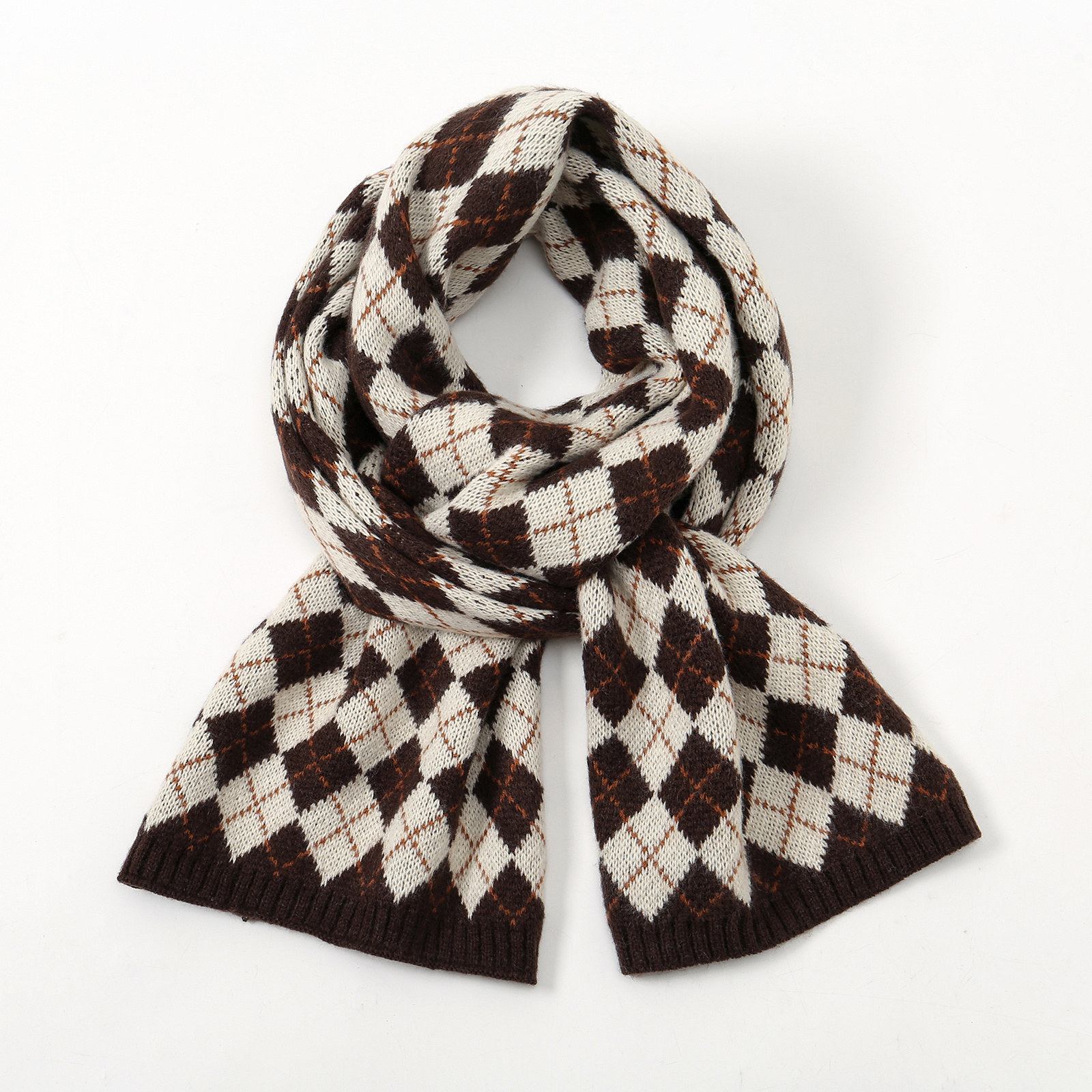 Long Red Scarf Christmas Year Style Women
