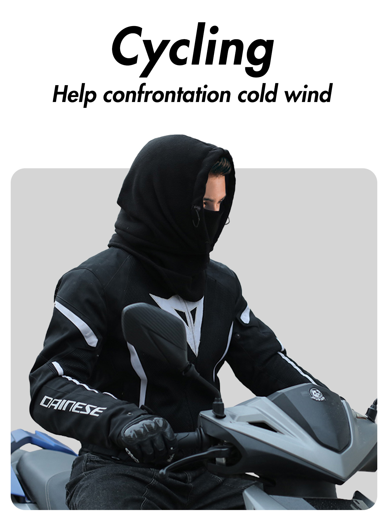 Pasamontañas resistente al viento, máscara de esquí para clima frío,  mantiene el calor, para invierno, motociclismo, pesca en hielo, hombres –  Yaxa Colombia