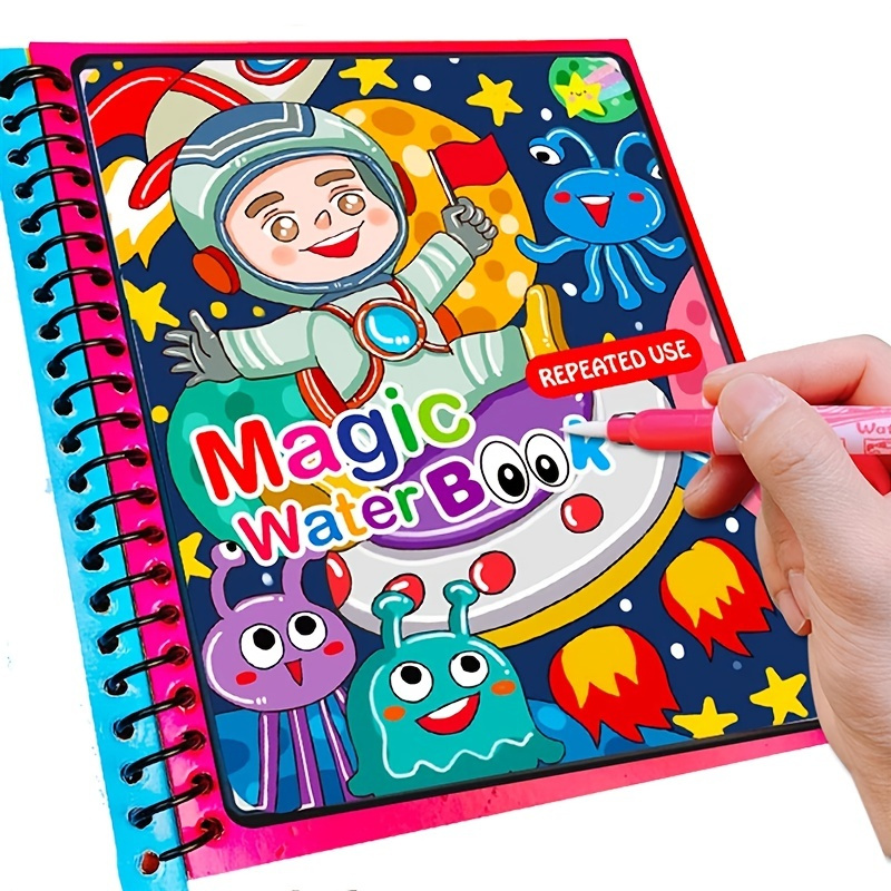 1pc Magical Book Water Drawing Toys Reusable Coloring Book Magic Water  Drawing Book Sensory Early Education Toys - Toys & Games - Temu Belgium