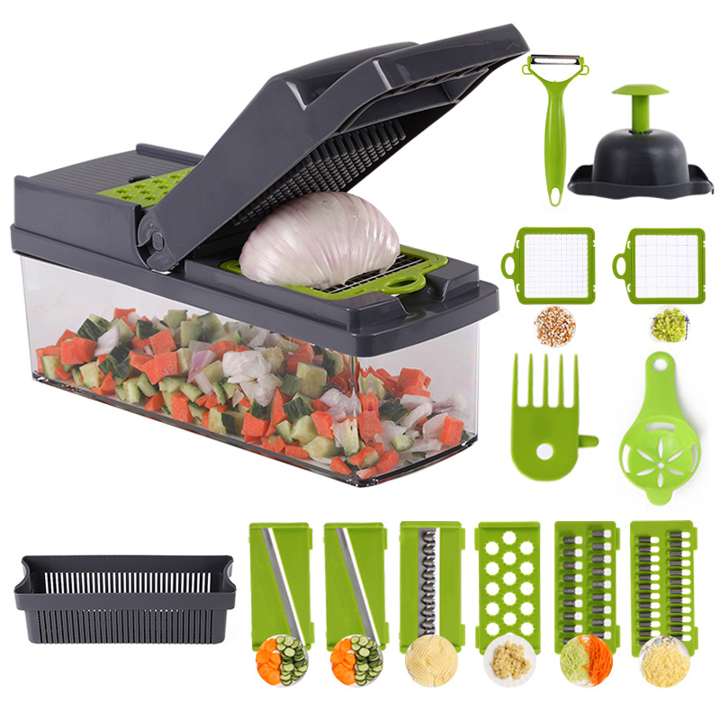 Multifunctional Vegetable Slicer Cutter Food Crusher Utensils for