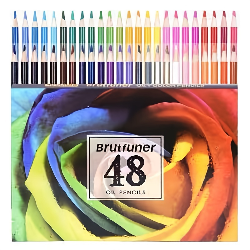 Superior 48 Colored Pencils Set Oil Color Pencils For Artists In Metal  Case, Professional Art Supplies Coloring Pencils For Drawing Sketching