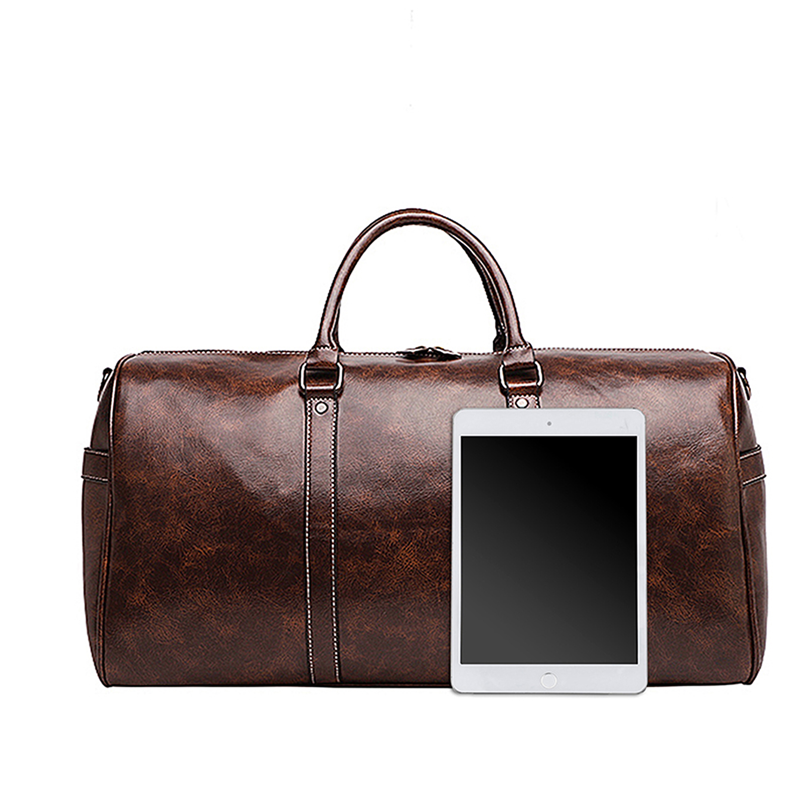 Men Quality Pu Leather Travel Bags Carry Luggage Bag Men - Temu Canada