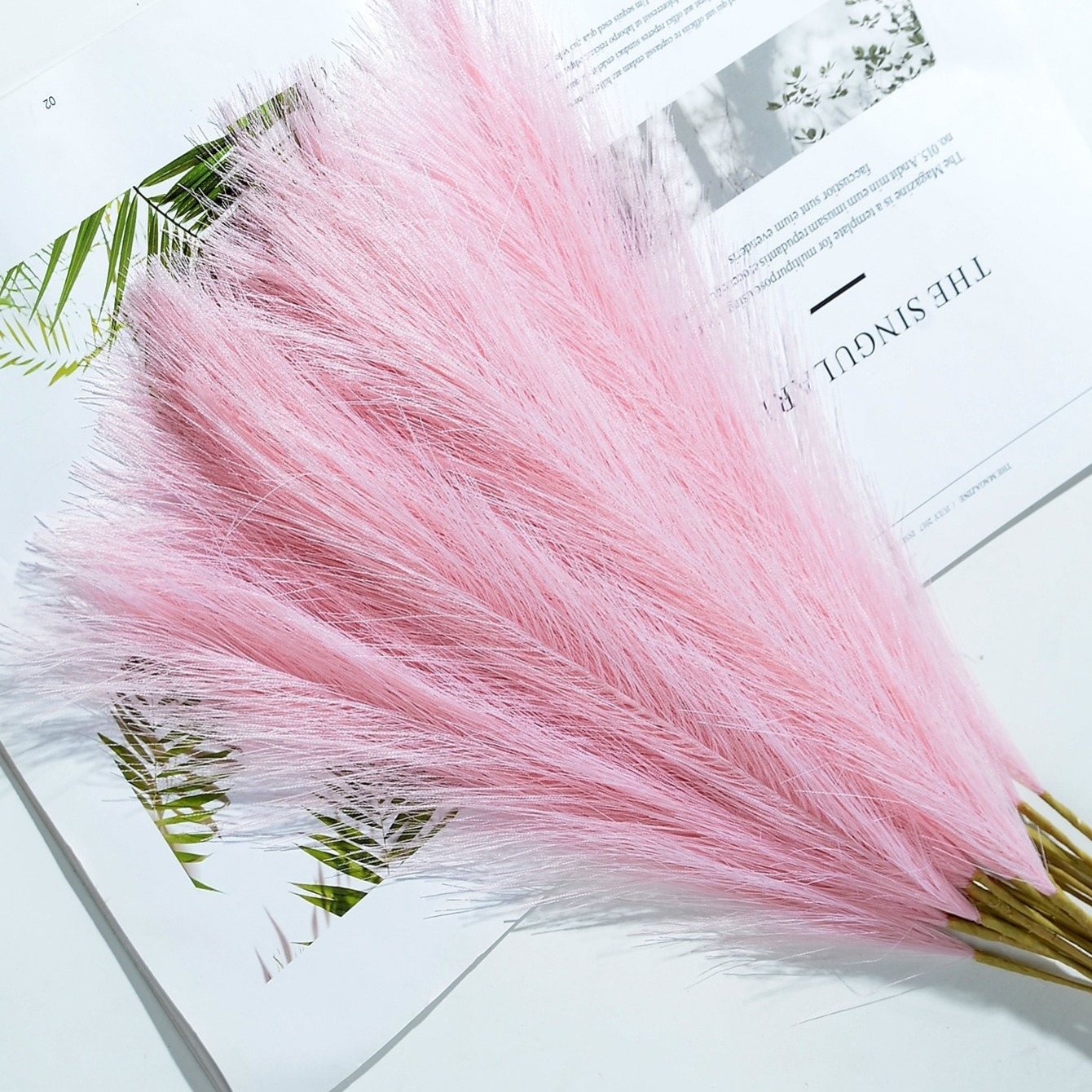 Faux Silk Artificial Pink Reed Grass Stem 45 Tall – RusticReach