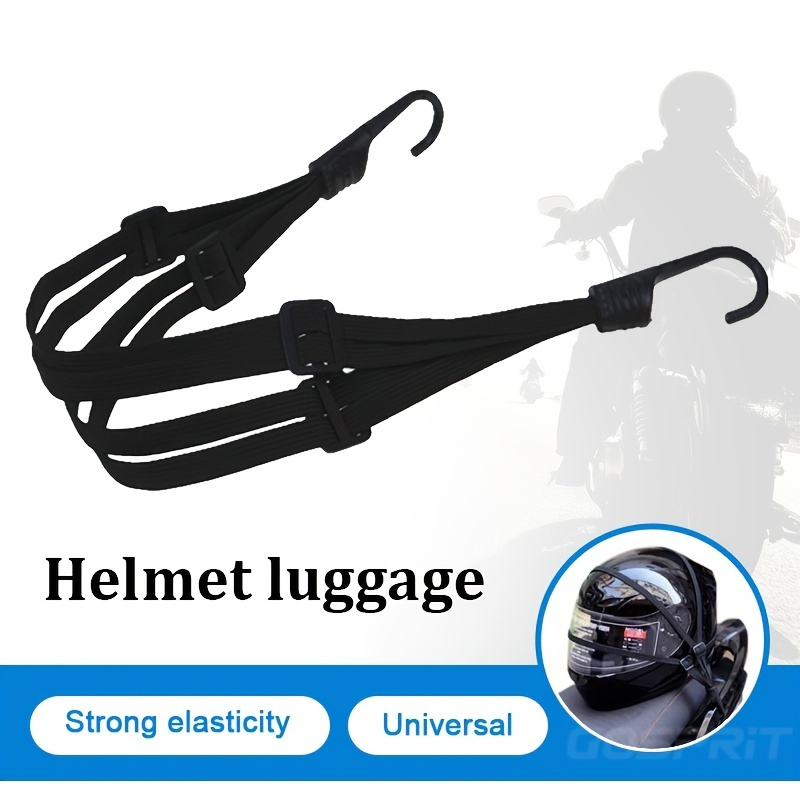 Universal 23.62inch Motorcycle Luggage Strap Moto Helmet Gear Fixed Elastic  Buckle Rope High Strength Stretchable Protection