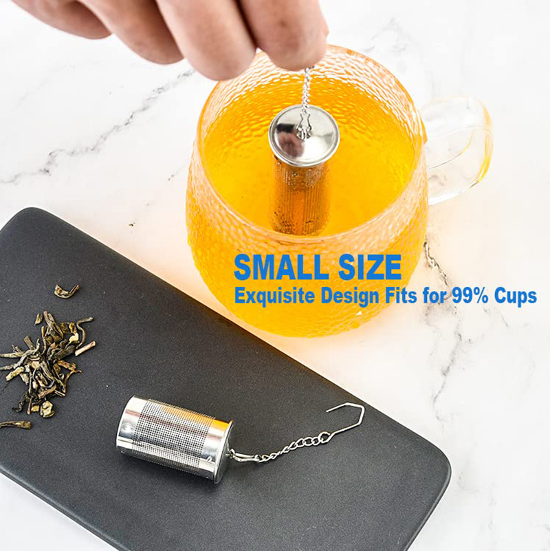 1pc stainless steel tea filter with hook keep   leaves from leaking and your cup clean details 3