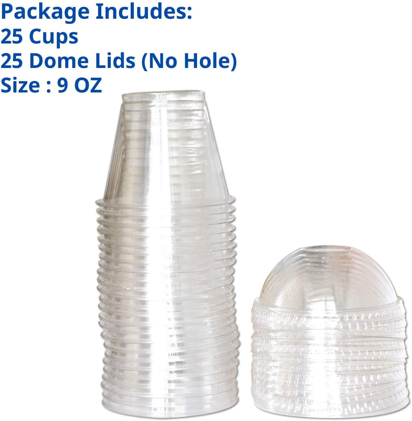 Clear Plastic Cups With Dome Lids (no Hole) Disposable Party - Temu