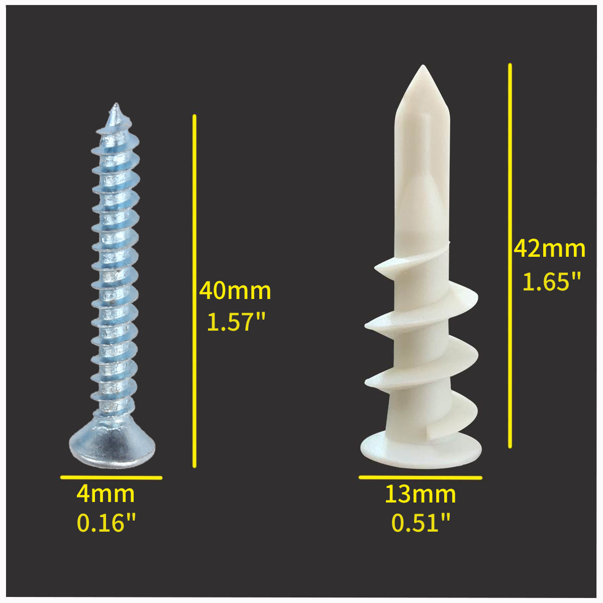 8 Self Drilling Drywall Anchors Wall Anchors Screws Drywall Temu