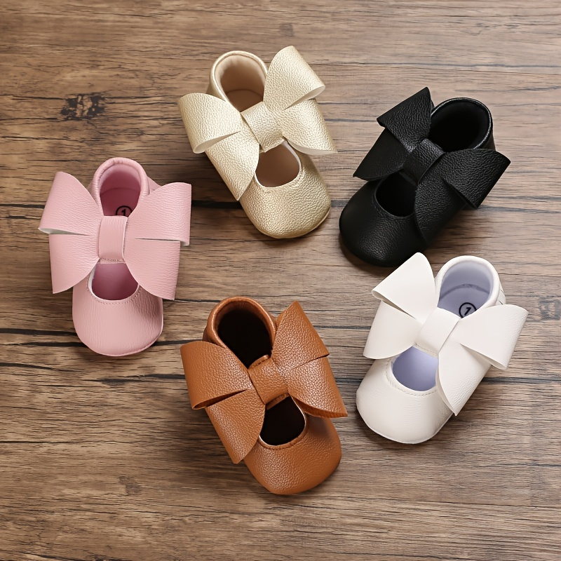 Baby Girls Mary Jane Flats Princess Dresses Shoes Prewalker Shoes First Walker Shoes Crib Shoes