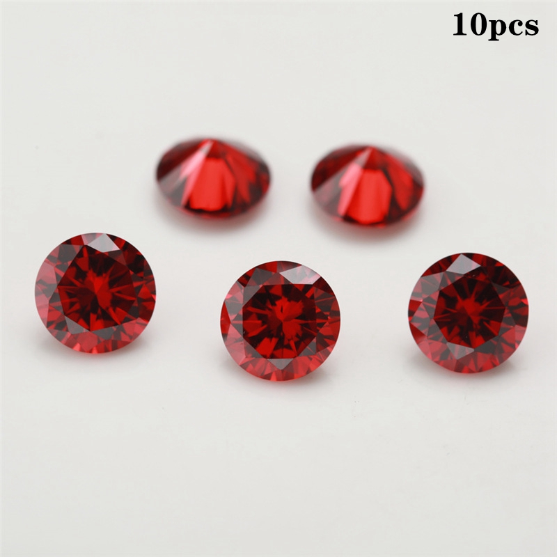 Multicolor 5a Cubic Zirconia Stone Round Shape Brilliant Cut Loose Cz  Stones Synthetic Gems Beads For Jewelry 0.8~12mm Aaaaa - Beads - AliExpress