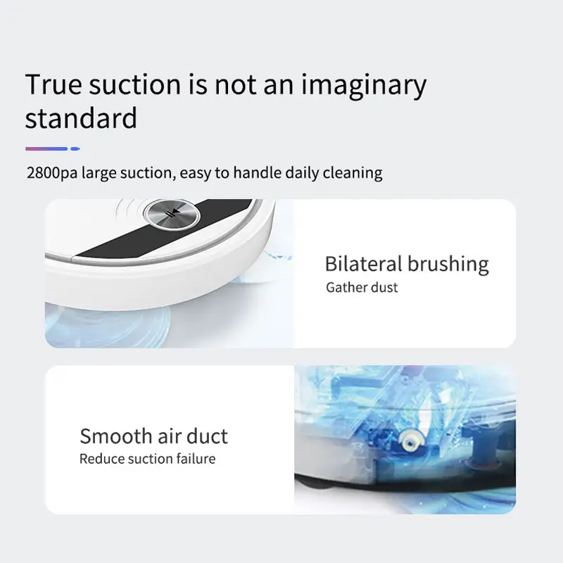 robot vacuum cleaner rs800 robotic cleaner 400ml dustbox water tank  free strong suction slim low noise app control ideal for pet hair hard floor and daily cleaning details 3