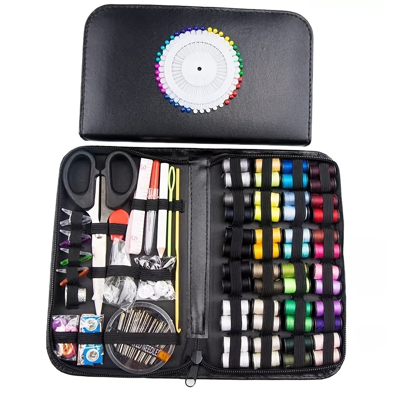 Sewing Kit Box And Tool 48 Color Thread Rolls Portable Home - Temu United  Arab Emirates