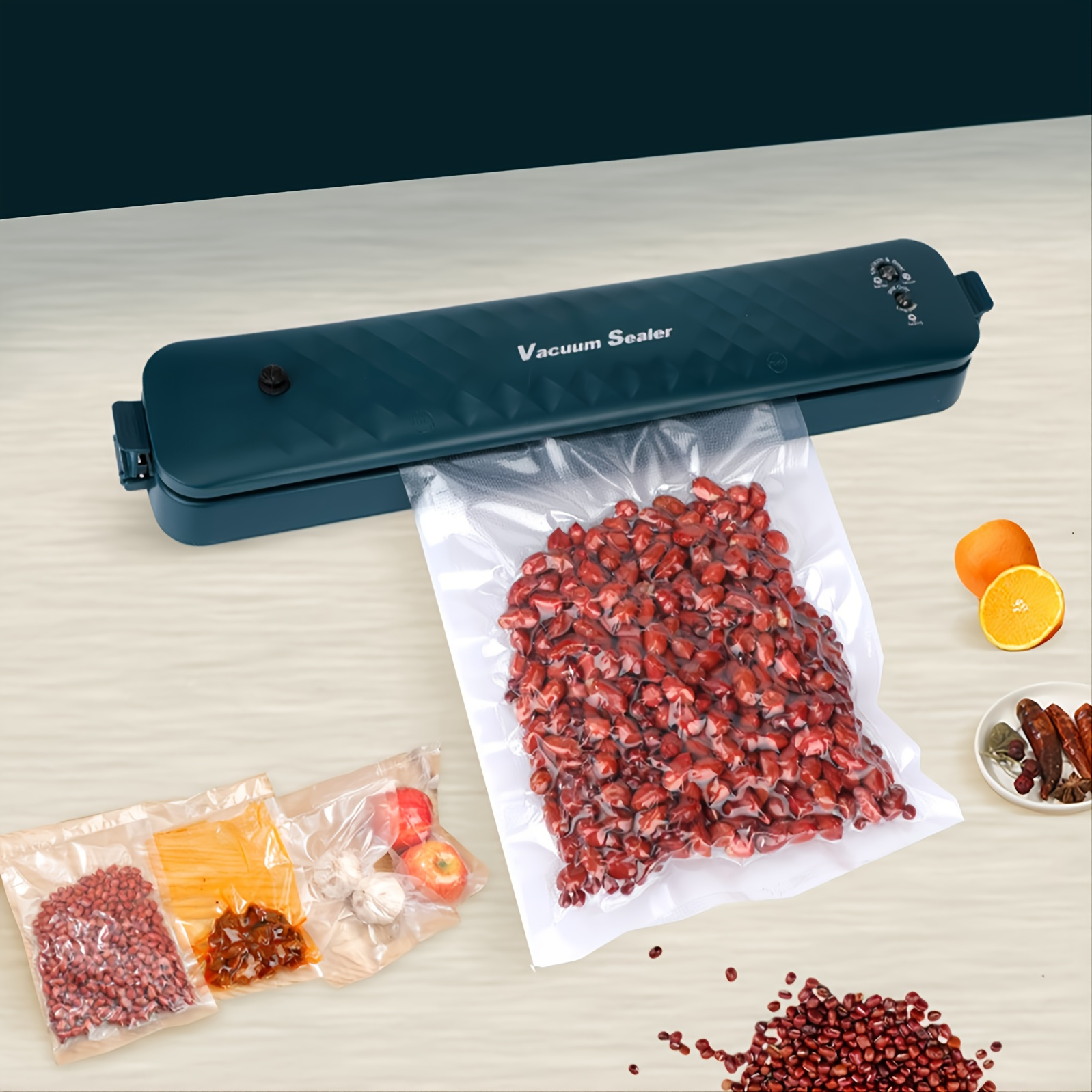 Food Preservation Automatic Vacuum Sealer Two Modes Comes With 5pcs