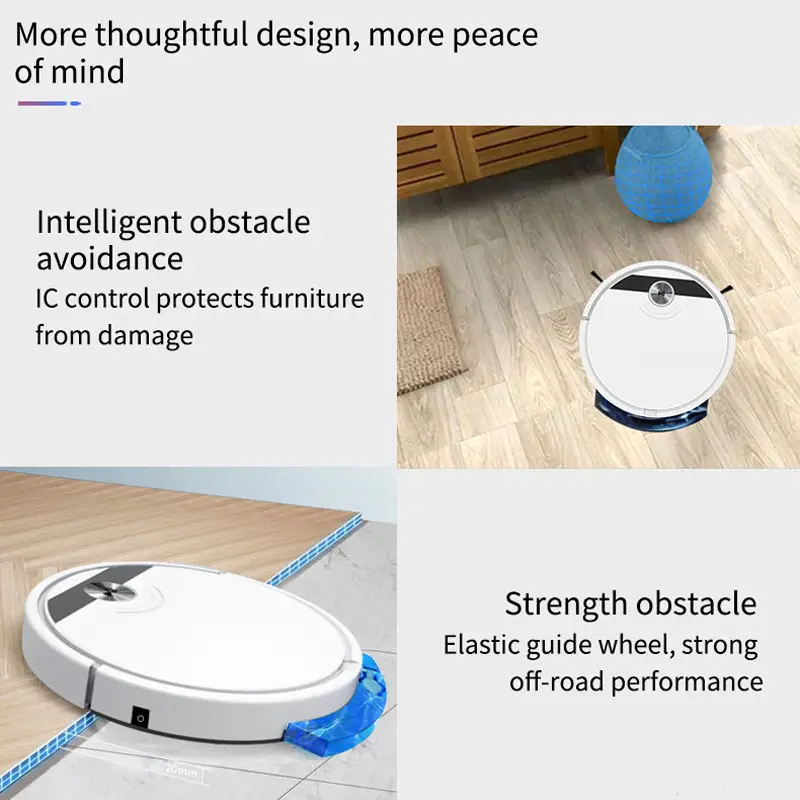 robot vacuum cleaner rs800 robotic cleaner 400ml dustbox water tank  free strong suction slim low noise app control ideal for pet hair hard floor and daily cleaning details 12