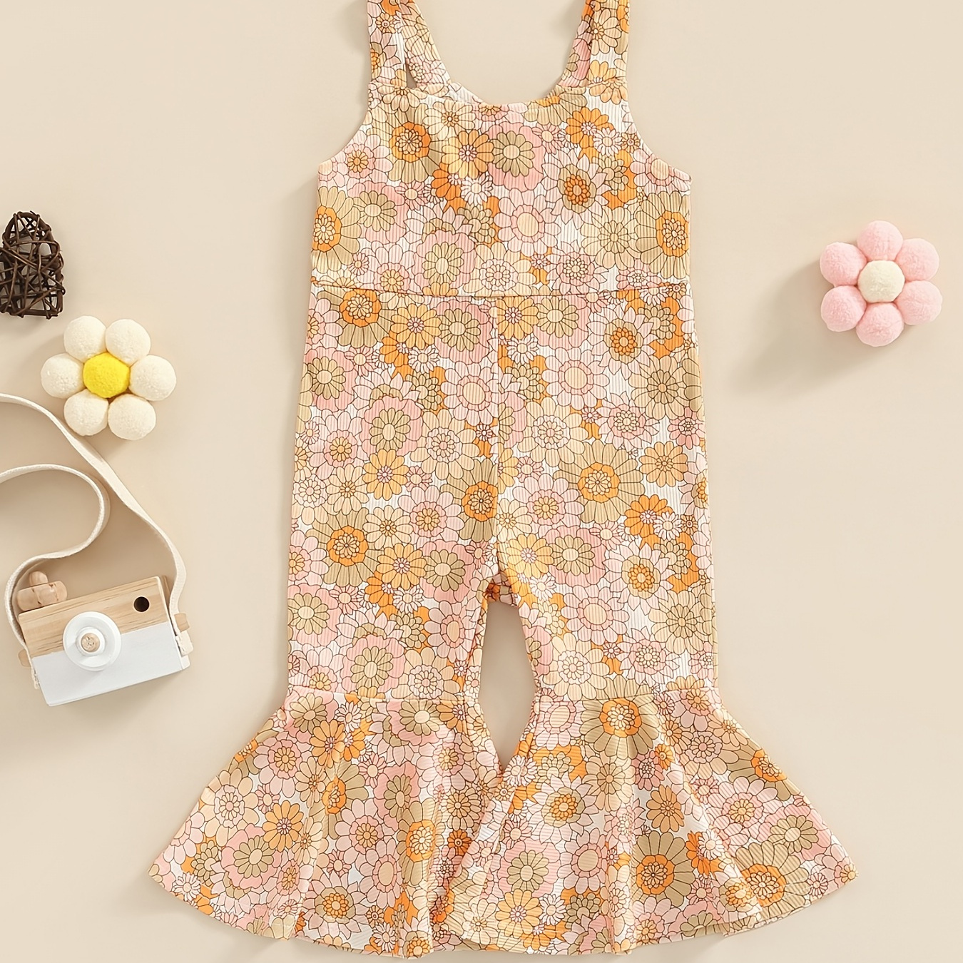 Toddler Baby Girls Floral Outfits Sets Cute Green Red Jumpsuit Summer  Sleeveless Pom Pom Bodysuits with Bowknot Headband 18-24 Month price in UAE,  UAE