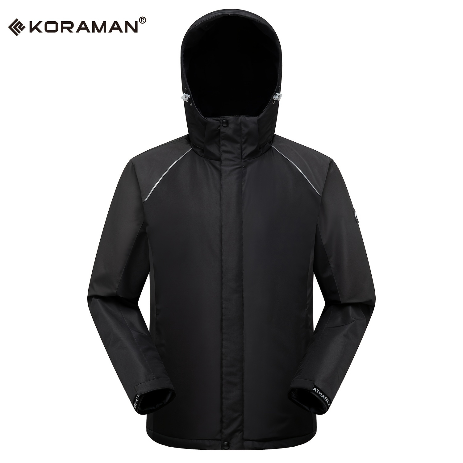 Koraman Men's Waterproof Ski Jacket With Warm Fleece Liner Windproof Winter  Snow Coat For Mountain Adventures Temu