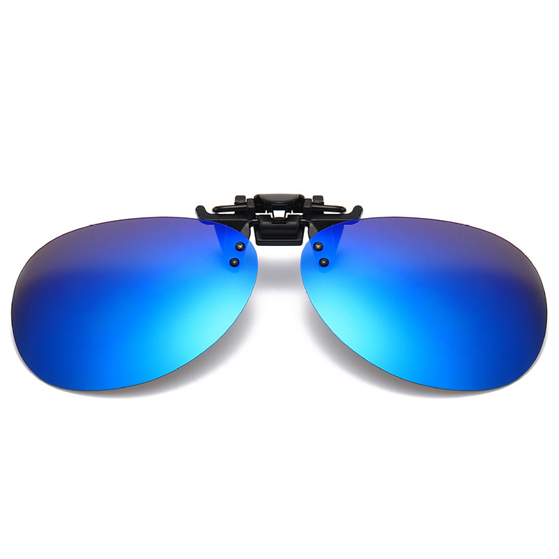 Polarized Day Night Vision Clip On Flip Up Lens Sunglasses For Men