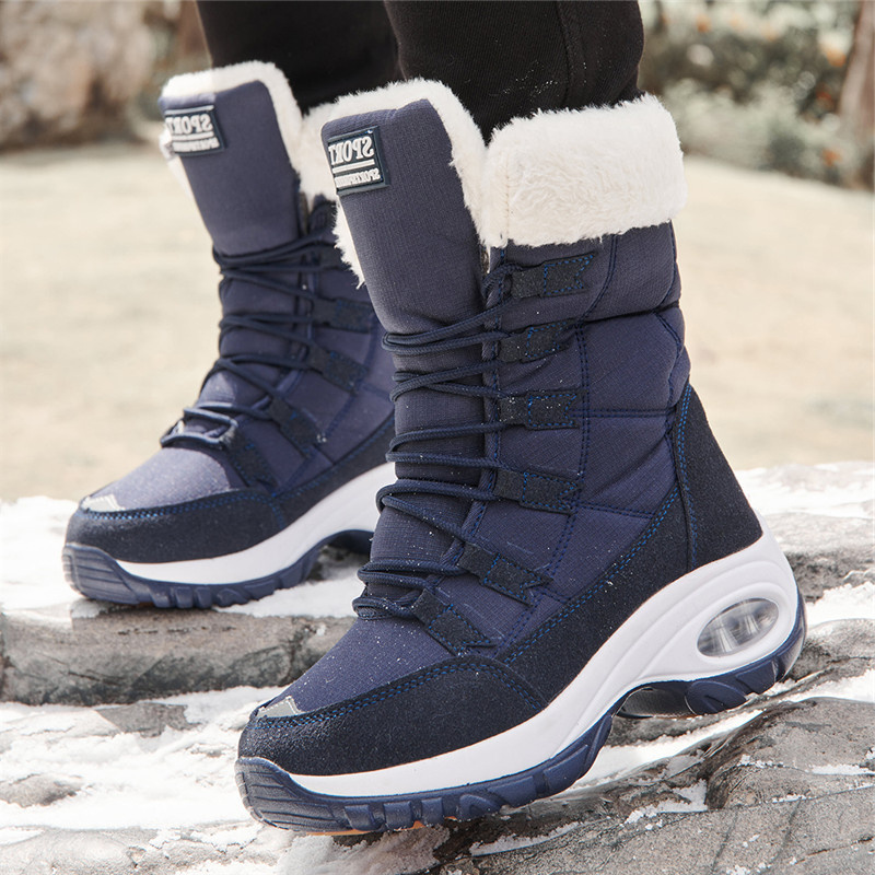 Womens Round Toe Snow Boots