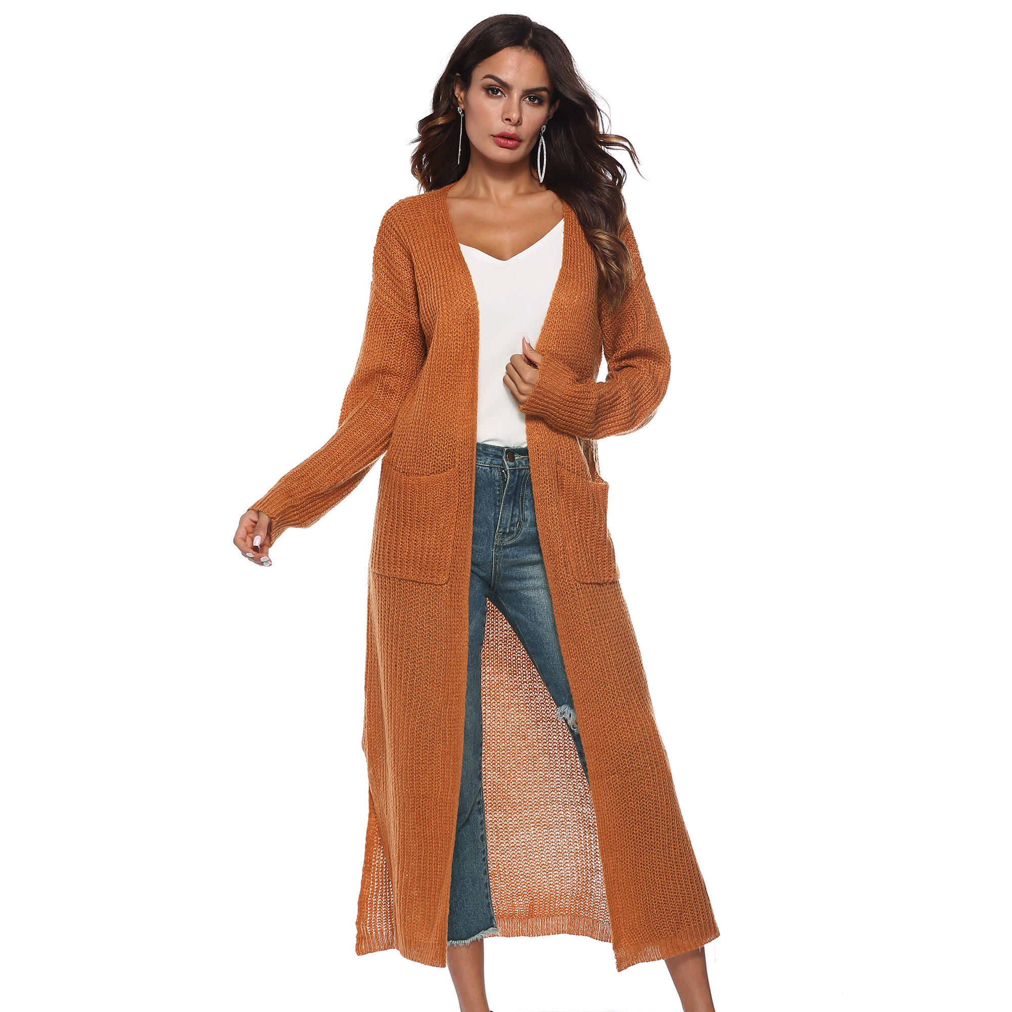 Orange 2025 sweater duster