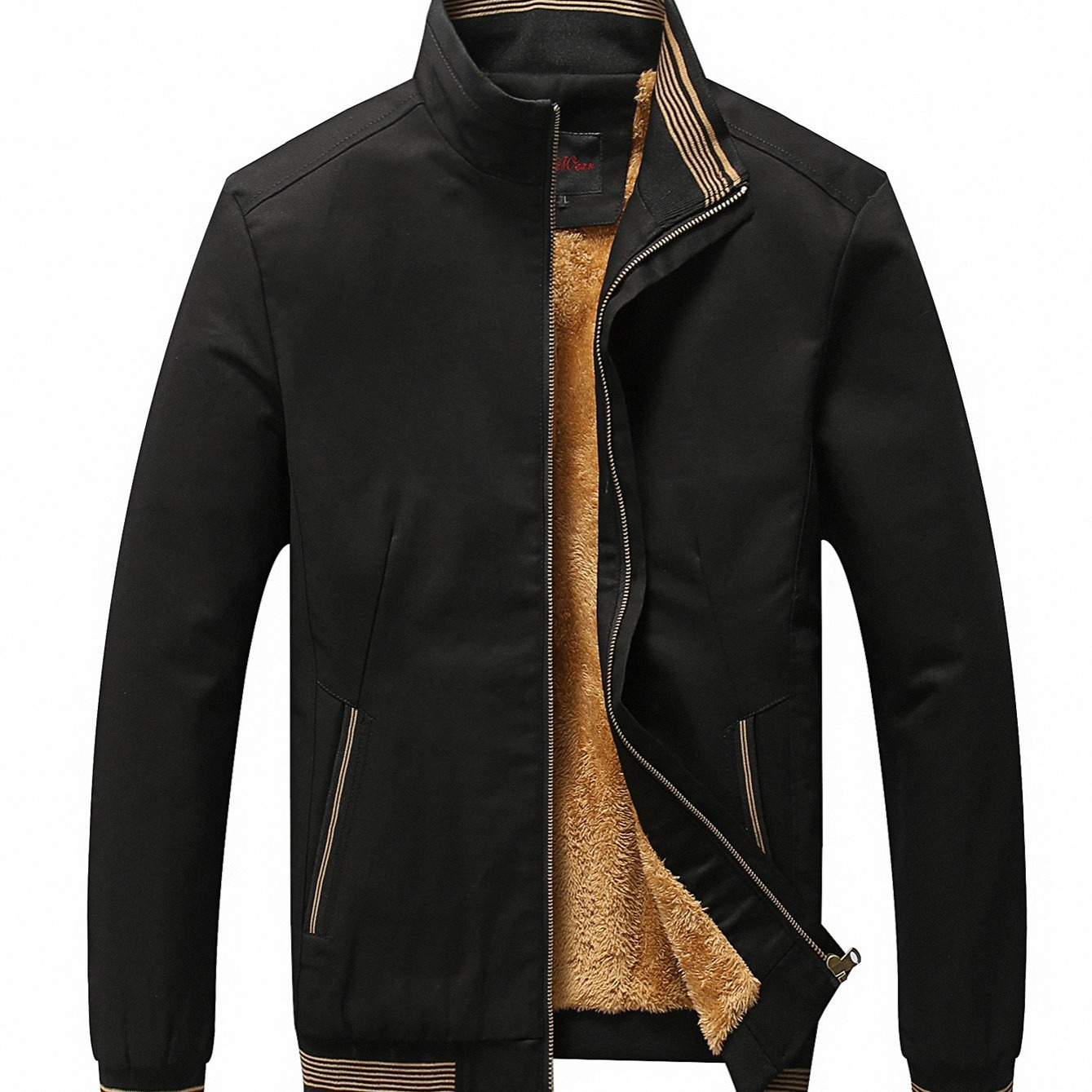 New Men's Full Zip Fall/winter Fashionable Fleece Jacket - Clothing ...