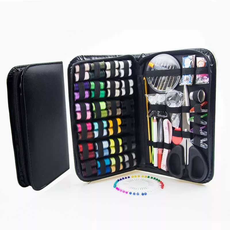 Dropship Button Shape Sewing Kit Sewing Machine 18 Colors Thread Spools  Portable Sewing Starter Kit With Case DIY Sewing Supplies to Sell Online at  a Lower Price