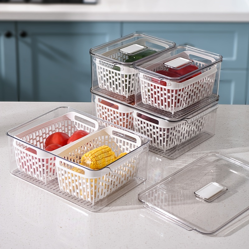 PETG Fruit Storage Containers for Fridge Freezer Small Transparent