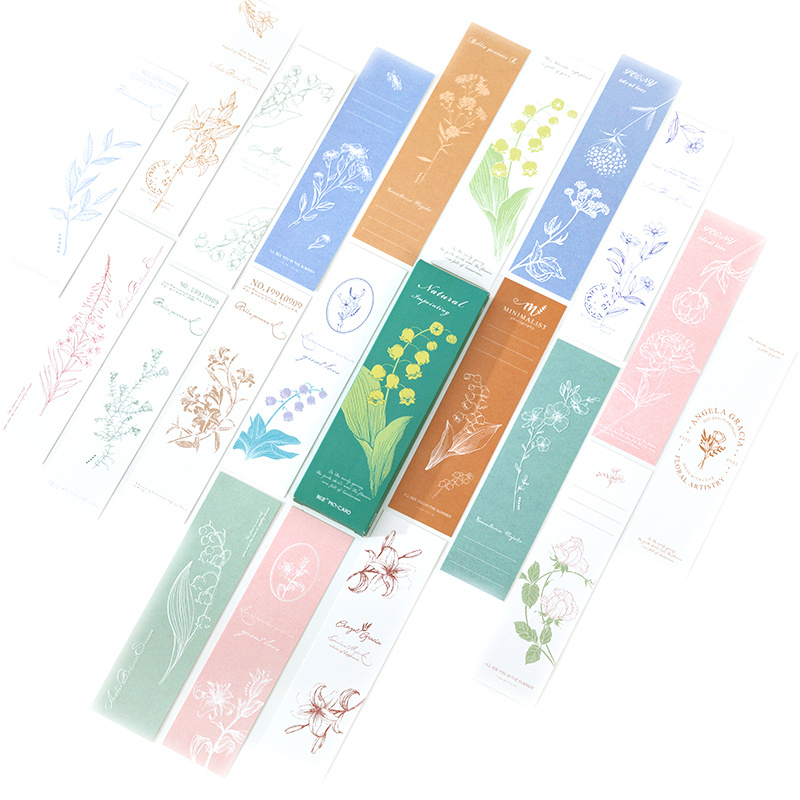 5pcs Xuan Paper Bookmarks Blank Double-sided Bread Edge Xuan Soft Card DIY  Homemade Paper Bookmarks