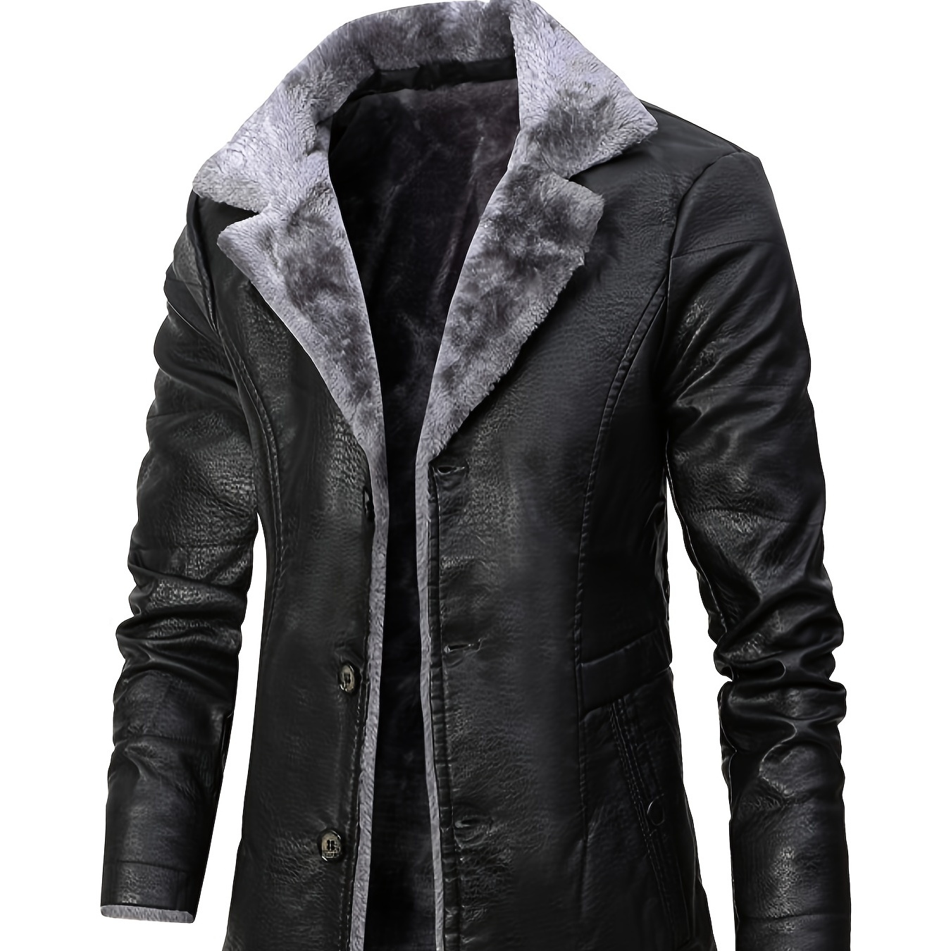 Artificial Pu Leather Men's Clothes For Autumn And Winter Jacket ...