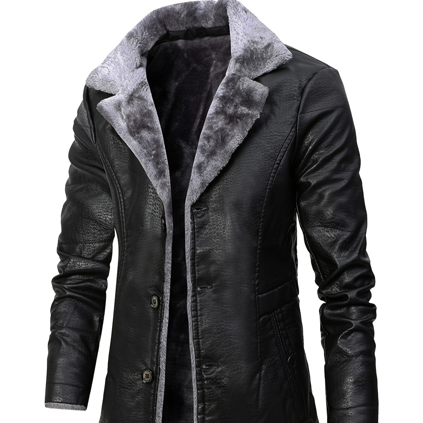 Artificial Pu Leather Men s Clothes For Autumn And Winter Jacket 