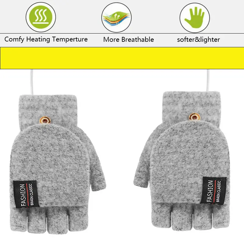 stay warm cozy all winter long with usb heating gloves for women men details 3