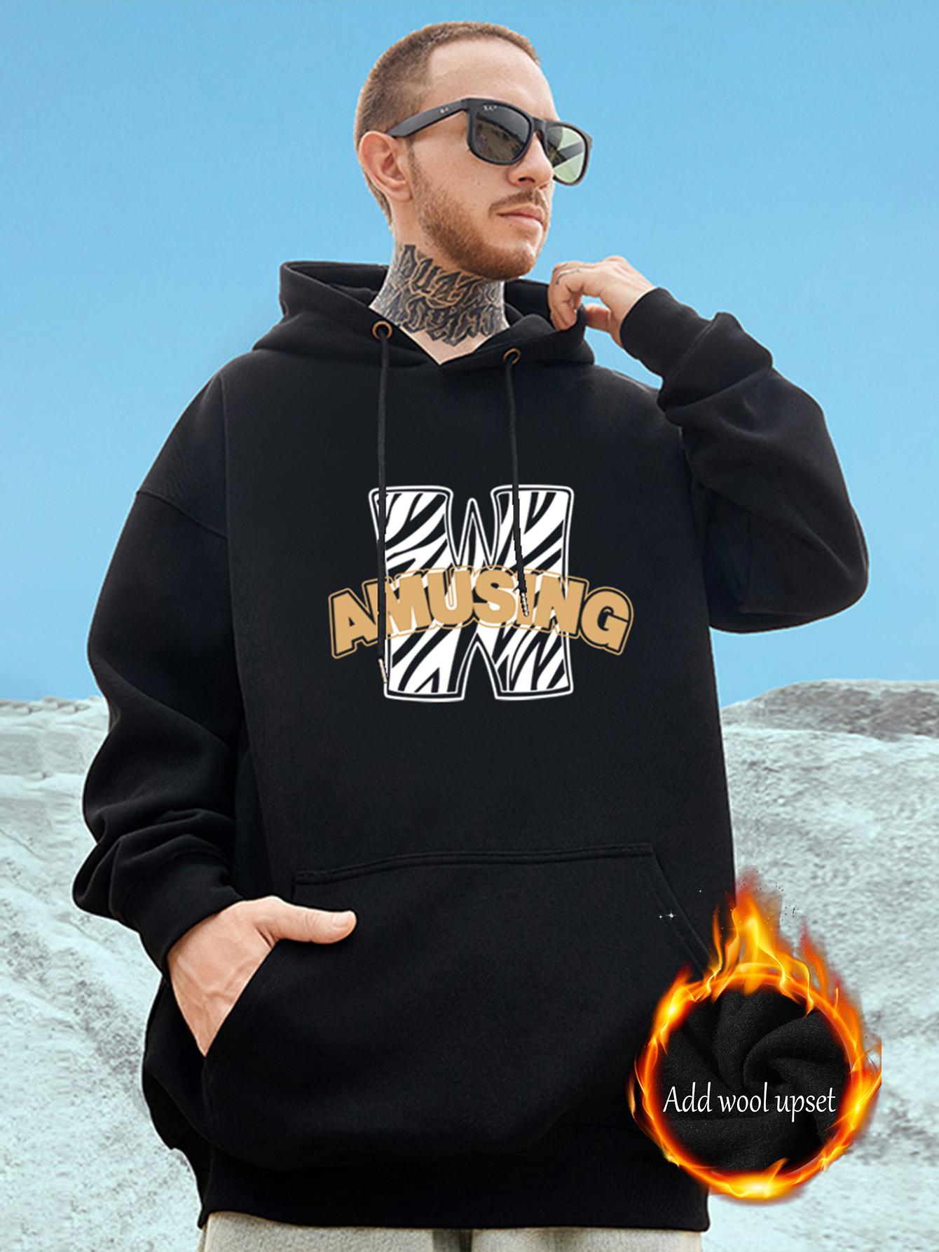 Sudadera Cierre PEHMEA Sudadera Con Capucha Para Hombre Con Forro