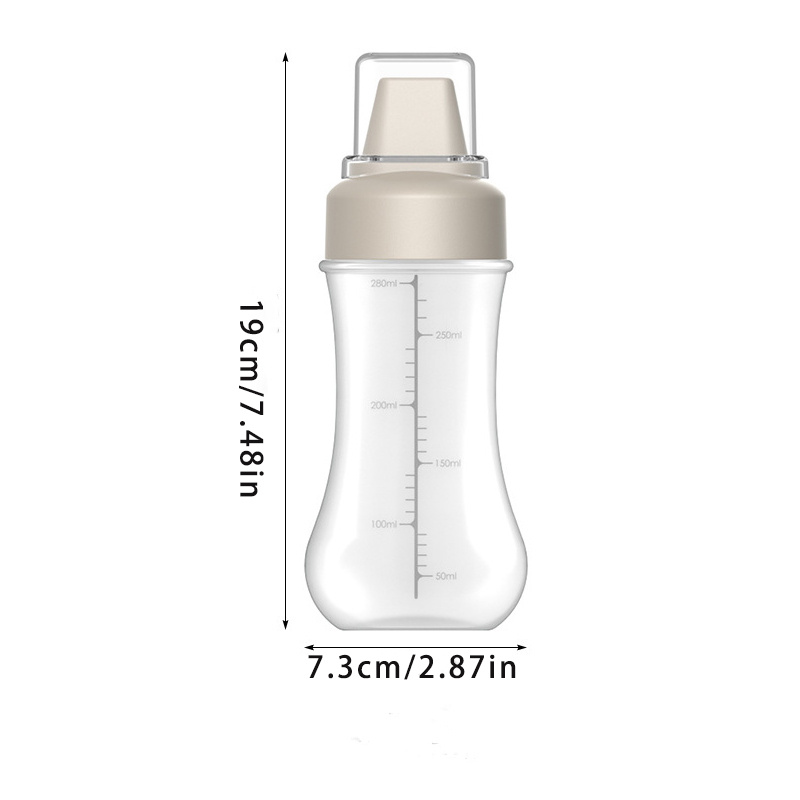 3pcscondiment Squeeze Bottle, Multifunction Plastic Salad Dressing Bottle,leak  Proof Refillable Condiment Containerfor Home,kitchen,camping - Temu