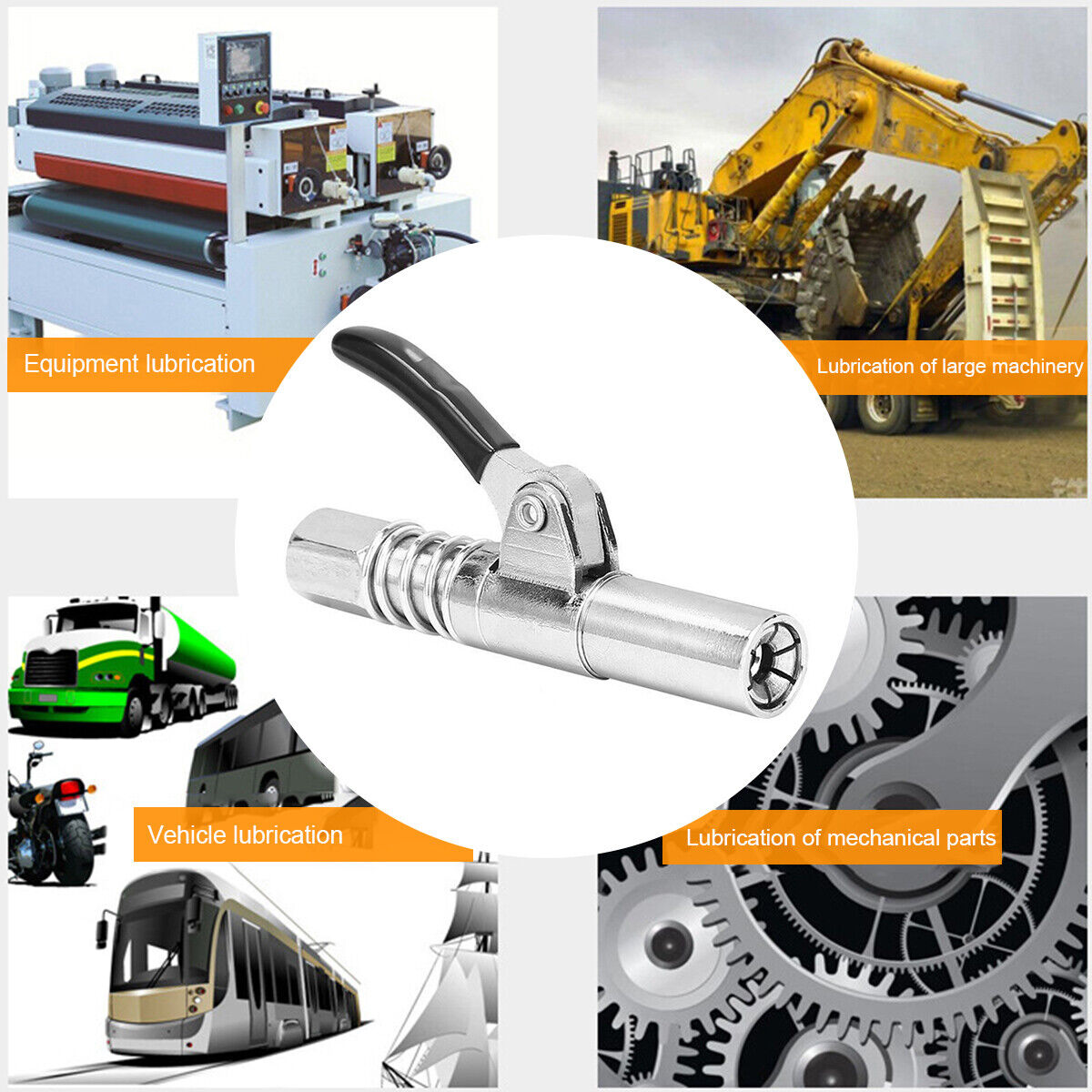 Grease Gun Coupler Quick Release Lock Oil Injection Nozzle Temu