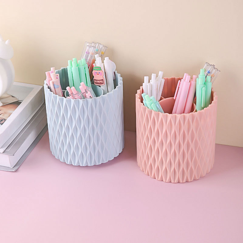 Large Capacity Compartment Pen Barrel Pen Holder - Temu