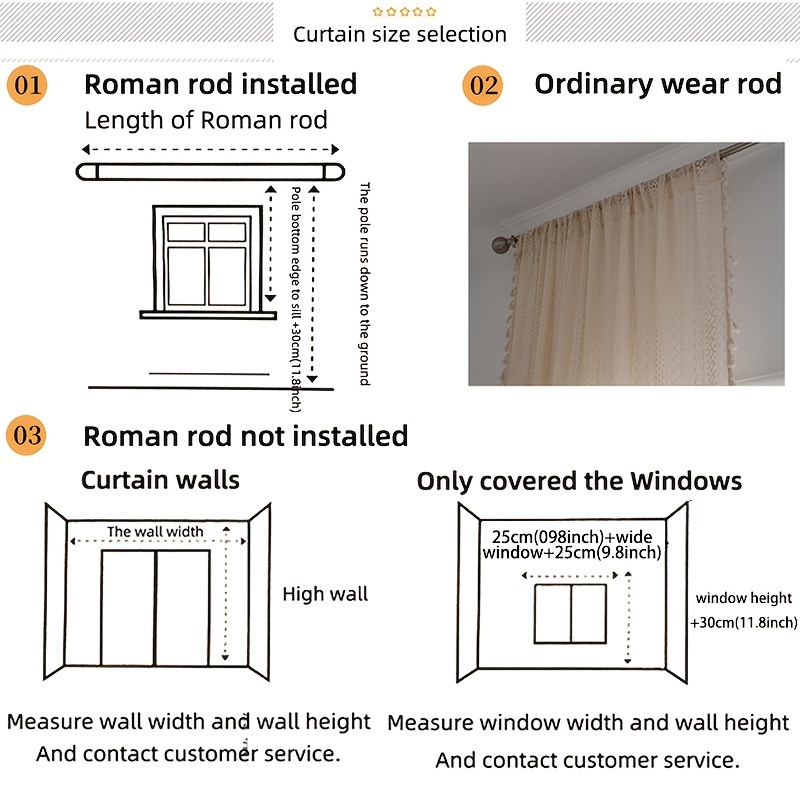 1pc elegant   flower cotton and linen curtain with beige fringed for living room bedroom bay window dining room or kitchen bar add a touch of style and   to   details 11