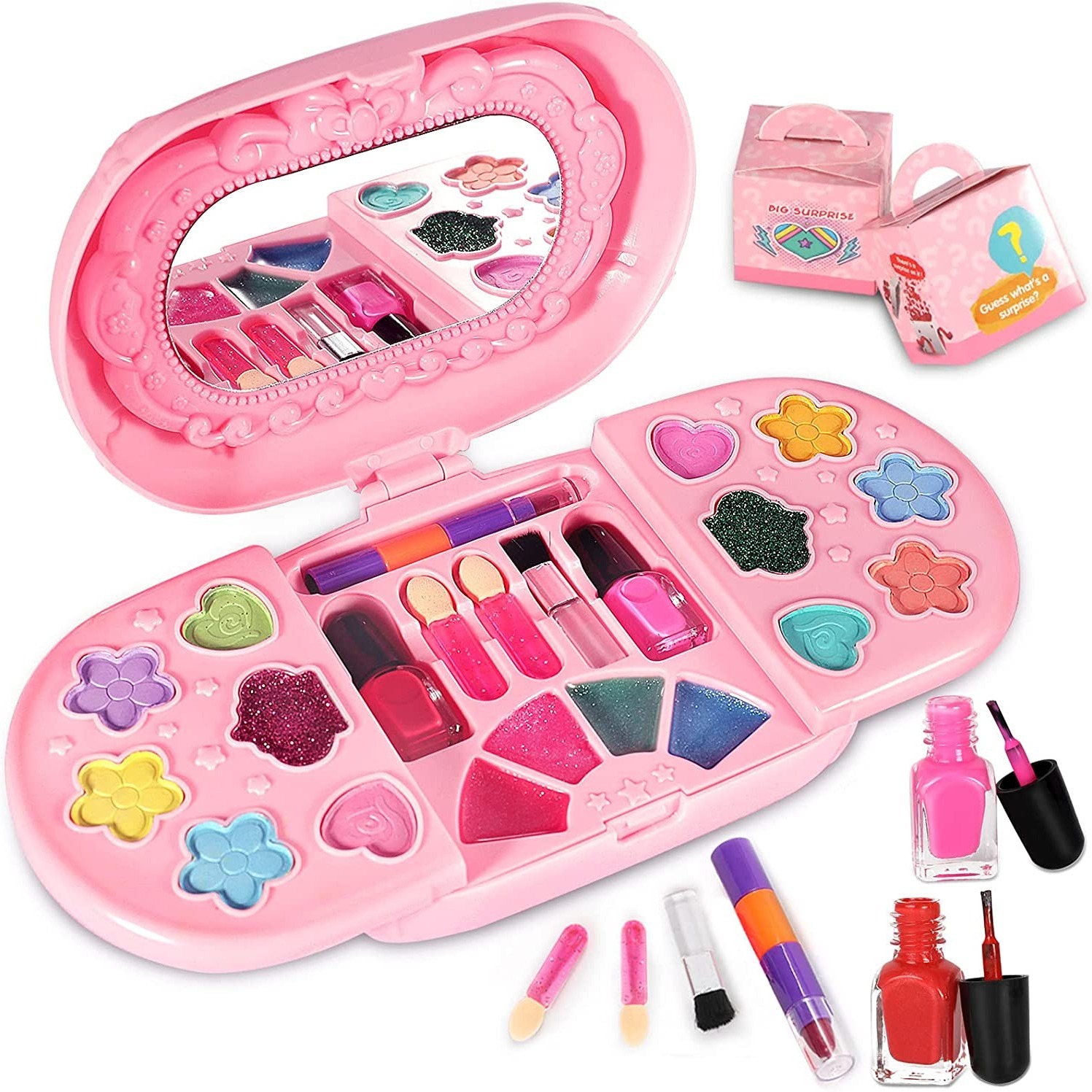 Kids Makeup Kit For Girls Real Washable Makeup Set For Kids Girls Birthday  Gift Toy For Toddler Kid Girls Little Girl Princess Play Make Up Gift For Girls  Children Age 4 5