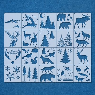 Forest Animal Stencil - Free Returns Within 90 Days - Temu Forest Animal Stencil - Free Returns Within 90 Days - Temu