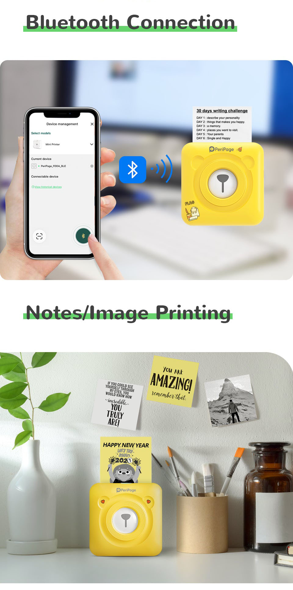peripage a6 mini printer gift box mini bluetooth portable thermal printer pocket wireless label sticky note sticker smart phone photo printer with bluetooth usb connect 203 dpi for the big game details 2
