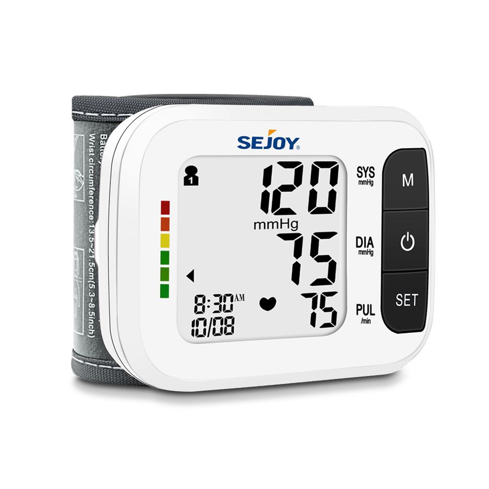 Sejoy 1pc Wrist Blood Pressure Monitor 2 User Mode 2 60 Memories Digital Bp  Monitor 5 3 8 5 Adjustable Cuff Irregular Heartbeat Detection One Button  Operation 2 Aaa Batteries Storage Case Included - Health & Household - Temu
