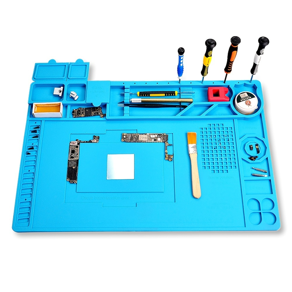 Magnetic Electronic Repair Mat, Electronic Repair Mat Eat Resistant Work  Mat Silicone Work Mat for Welding for Service for Table Mat(s-160) 