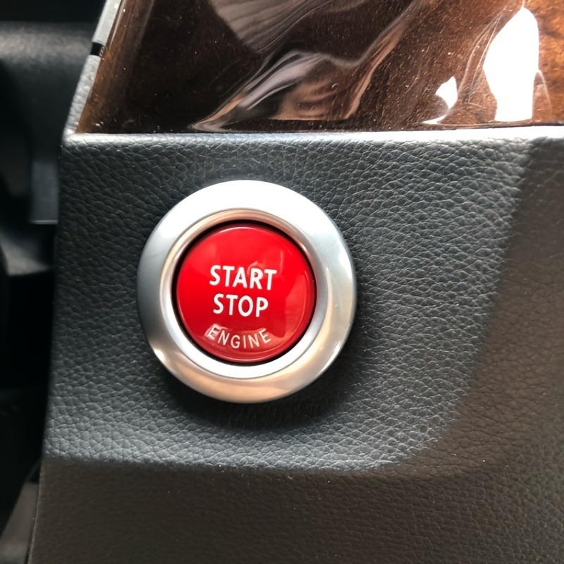 

Car Engine Start Button Replace Cover, Stop Switch Accessories Key Decor For Bmw X1 X5 X6 E71 Z4 E89 3 5 Series E90 E91 E60 E87 (only For E Chassis)