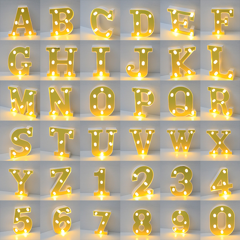 1pc english led letter lights proposal birthday decorations holiday party decorations interior room decorations store decorations outdoor party valentines day decoration details 13