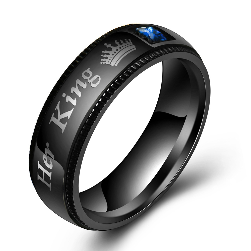 King Queen Casual Wedding Ring For Anniversary