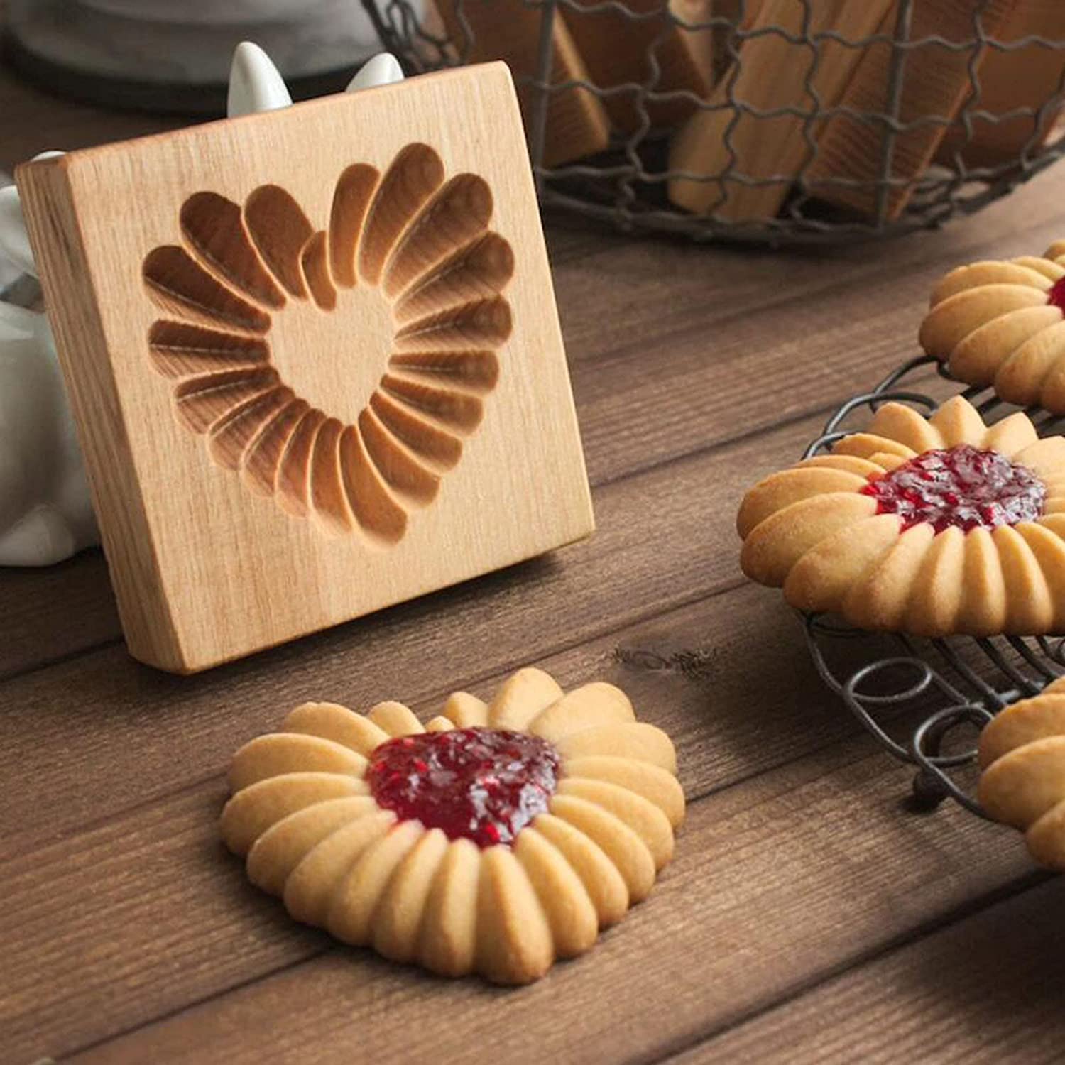 1pc moule à biscuits en bois emporte pièces en bois moules à - Temu Canada