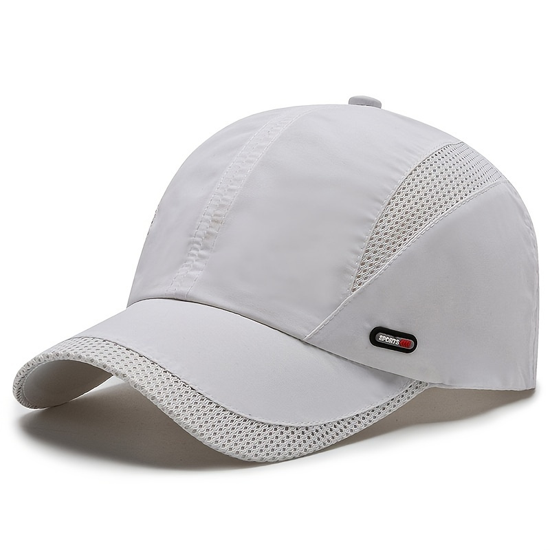 

Men's Spring Summer Mesh Quick Dry Wash Big Brim Waterproof Breathable Baseball For Outdoor Sports, Ideal Choice For Gifts