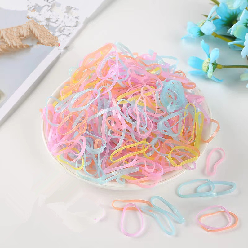 500pcs Colorful Elastic Hair Bands Small Mini Rubber Hair - Temu